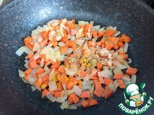 Суп с фрикадельками и кукурузной полентой Суп с фрикадельками и кукурузной полентой