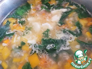 Суп с индейкой и шпинатом Суп с индейкой и шпинатом