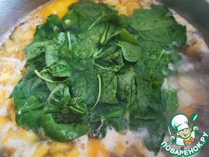 Суп с индейкой и шпинатом Суп с индейкой и шпинатом