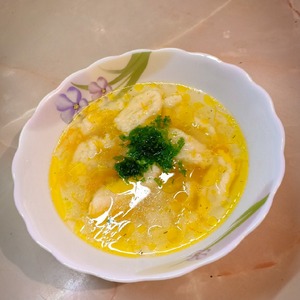 Суп с клецками на курином бульоне Суп с клецками на курином бульоне