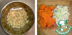 Суп с клецками на курином бульоне Суп с клецками на курином бульоне