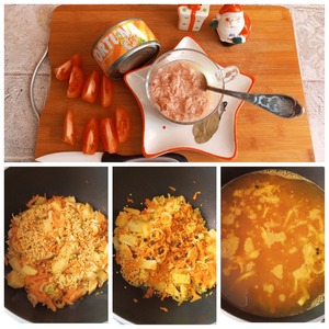 Суп с консервированным тунцом в масле Суп с консервированным тунцом в масле