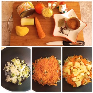 Суп с консервированным тунцом в масле Суп с консервированным тунцом в масле