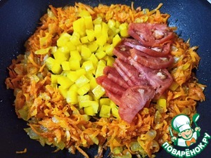 Суп с кукурузной полентой и яйцом Суп с кукурузной полентой и яйцом