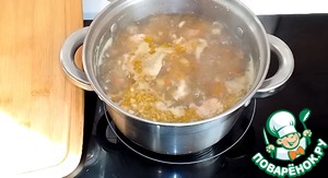 Суп с печенью трески