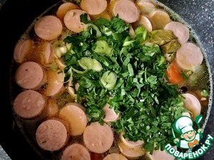 Суп с сосисками "Походный"