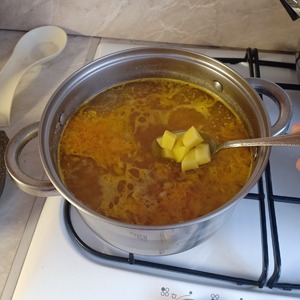 Суп с сырными шариками