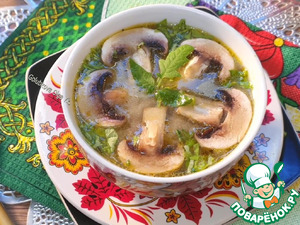 Суп с сыром и обжаренным картофелем Суп с сыром и обжаренным картофелем