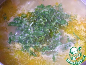 Суп с жёлтой чечевицей и мидиями