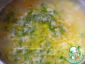 Суп с жёлтой чечевицей и мидиями