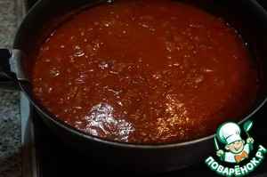 Суп томатный с капустой и пшеничной крупой Суп томатный с капустой и пшеничной крупой