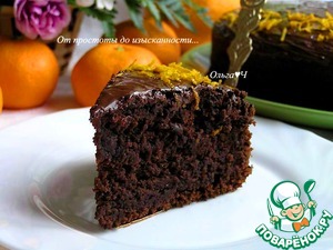 Свекольно-шоколадный торт с апельсиновой цедрой Свекольно-шоколадный торт с апельсиновой цедрой