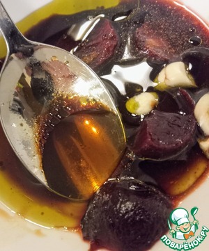 Свекольное пхали с сальсой из маслин Свекольное пхали с сальсой из маслин