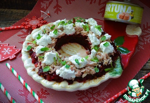 Свекольный салат с тунцом и фетой Свекольный салат с тунцом и фетой