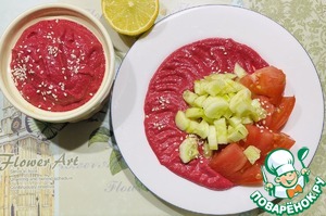 Свекольный соус с овощами Свекольный соус с овощами