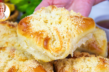 Свердловская слойка! сдобные слоёные булочки со штрейзелем Свердловская слойка! сдобные слоёные булочки со штрейзелем