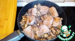 Свинина с яблоками и грибами Свинина с яблоками и грибами