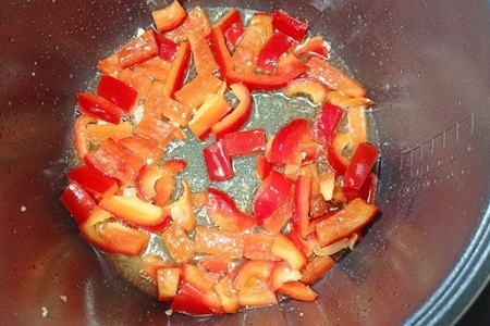 Свинина с мандаринами и перцами в мультиварке Свинина с мандаринами и перцами в мультиварке