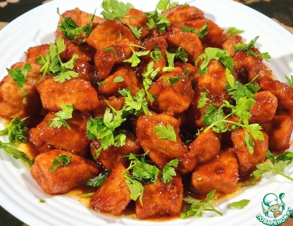 Свинина с медом и чесноком Свинина с медом и чесноком