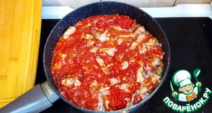 Свинина в томатном соусе по-итальянски Свинина в томатном соусе по-итальянски