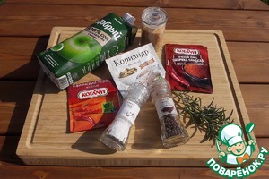 Свиные ребра в яблочном соке