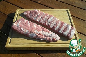 Свиные ребра в яблочном соке