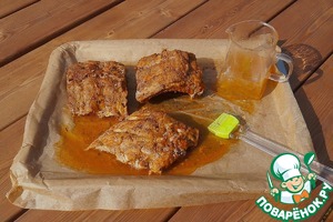 Свиные ребра в яблочном соке