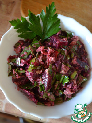 Свёкла печёная с орехами