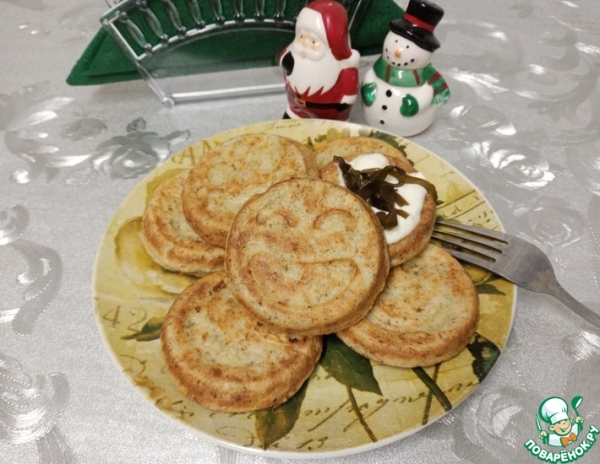 Сырники с морской капустой Сырники с морской капустой
