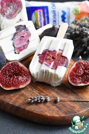 Сырно-йогуртовое мороженое с лавандой