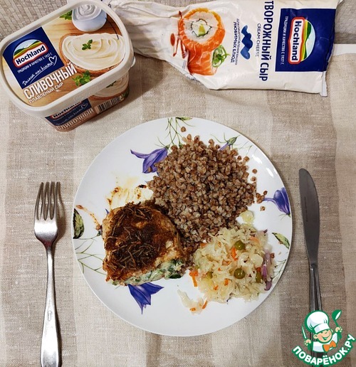 Сырно-шпинатная курица