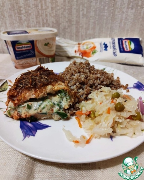 Сырно-шпинатная курица