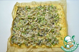 Сырный рулет с индейкой и грибами Сырный рулет с индейкой и грибами