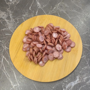 Сырный суп с грибами и колбасками