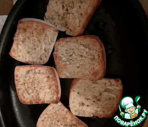 Тартины с нектаринами, горгонзолой и тимьяном