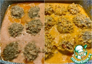 Тефтели "ёжики в помидорах"