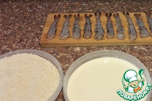 Тигровые креветки в темпуре и фритюре Тигровые креветки в темпуре и фритюре