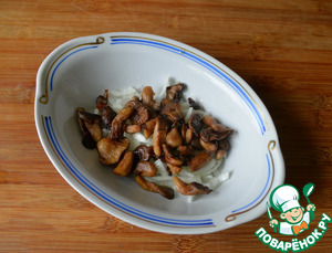 Тёплый салат из куриной печени
