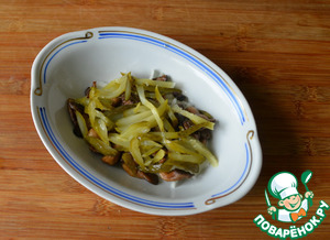 Тёплый салат из куриной печени