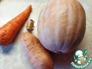 Тёплый салат с тыквой и тунцом Тёплый салат с тыквой и тунцом