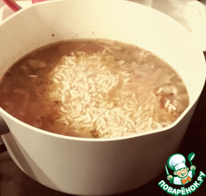 Томатный суп с орзо