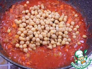 Томатный суп с тунцом и нутом