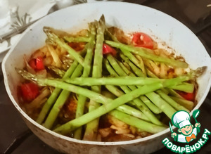Торан из спаржи