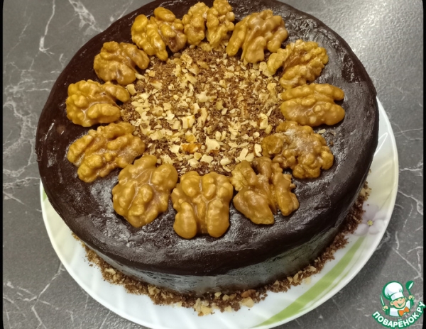 Торт &laquo;Черемуховый&raquo; с черносливом и орехами