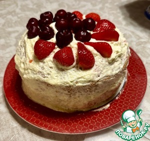 Торт " Клубничный Поцелуй"