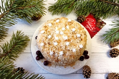 Торт "наполеон" из слоёного теста