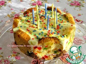 Торт "Пасхальный" из кексов или куличей