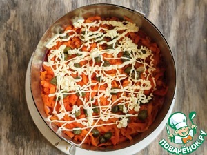 Торт-салат со свеклой и индейкой Торт-салат со свеклой и индейкой