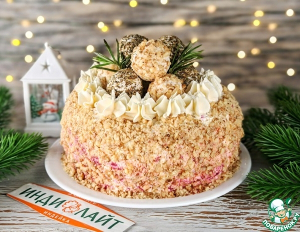 Торт-салат со свеклой и индейкой Торт-салат со свеклой и индейкой