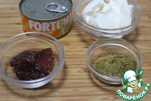 Торт-сэндвич с тунцом Торт-сэндвич с тунцом